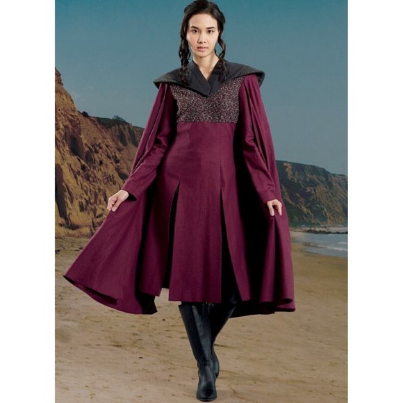 McCalls M7854 Misses 14 to 22 Medieval Costume Dress Cloak Uncut Sewing Pattern - Picture 9 of 9
